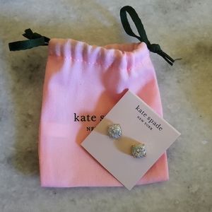 NWT Kate Spade Glitter Stud Earrings